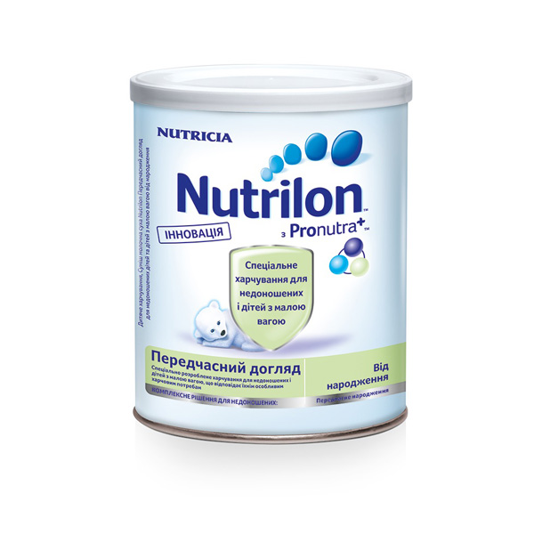 Суха молочна суміш Nutrilon Передчасний догляд для харчування недоношених і дітей з малою вагою від