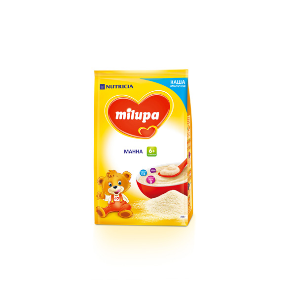 Молочна каша Milupa манна для дітей з 6 місяців, 210 г