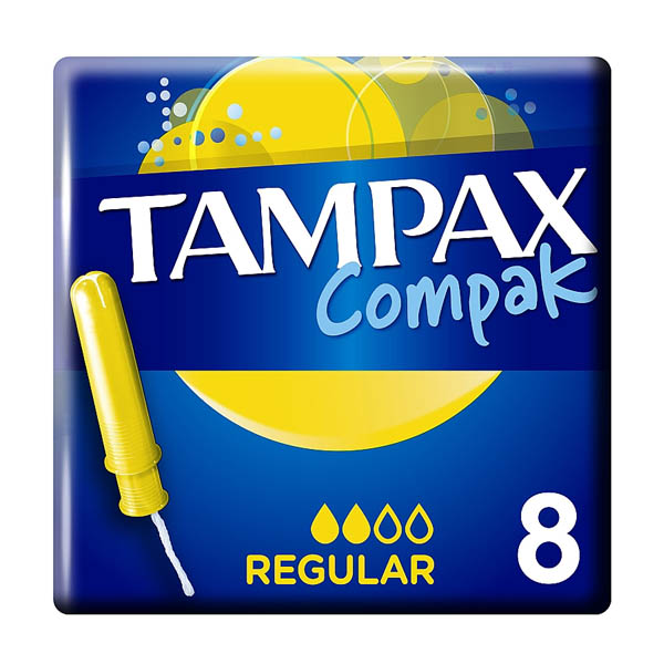 Тампони Tampax Compak Regular з аплікатором, 8 штук