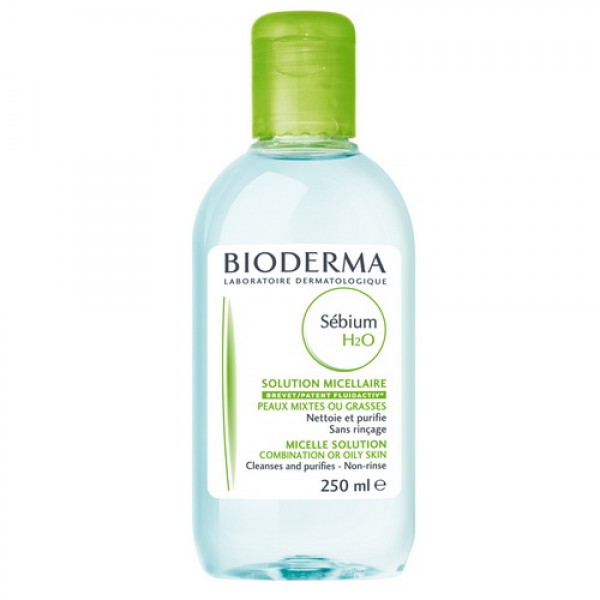 Лосьйон Bioderma Sebium Н2О очищуючий для обличчя, для жирної та комбінованої шкіри, 250 мл