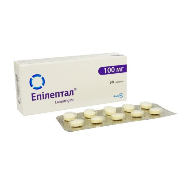 Епілептал таблетки по 100 мг №30 (10х3)