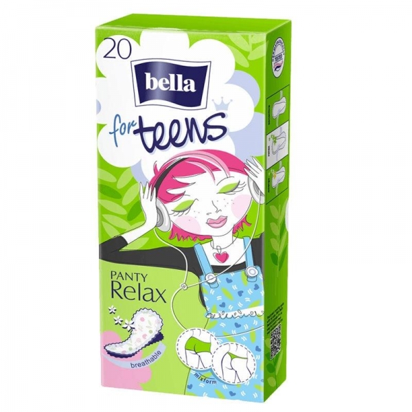 Прокладки гігієнічні щоденні Bella Panty for Teens Relax, 20 штук