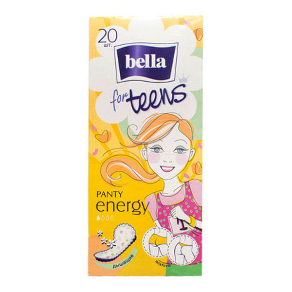 Прокладки гігієнічні щоденні Bella Panty for Teens Energy, 20 штук
