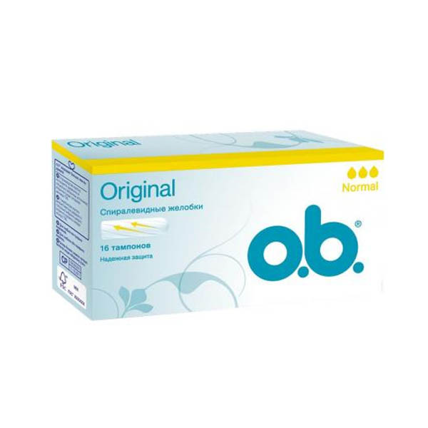 Тампони гігієнічні o.b. Original Normal, 16 штук