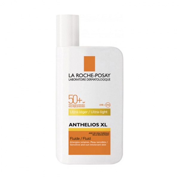 Антгеліос XL, ультра-легкий сонцезахисний флюїд без вмісту віддушок для чутливої шкіри та шкіри, схи
