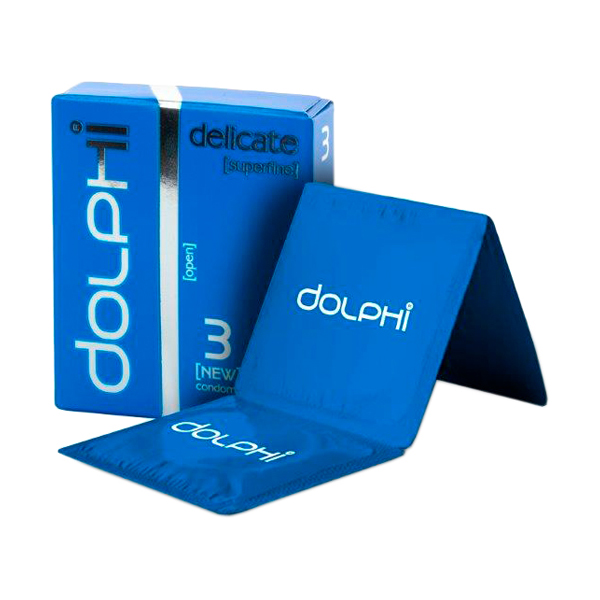 Презервативи Dolphi Lux Delicate особливо тонкі, 3 штуки
