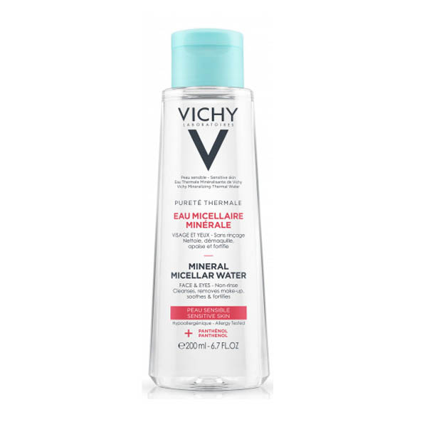 Міцелярна вода Vichy Purete Thermal, для чутливої шкіри обличчя і очей, 200 мл