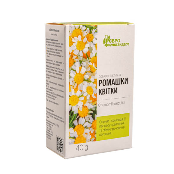 Фіточай Ромашки квіти 40 г Еврофармстандарт