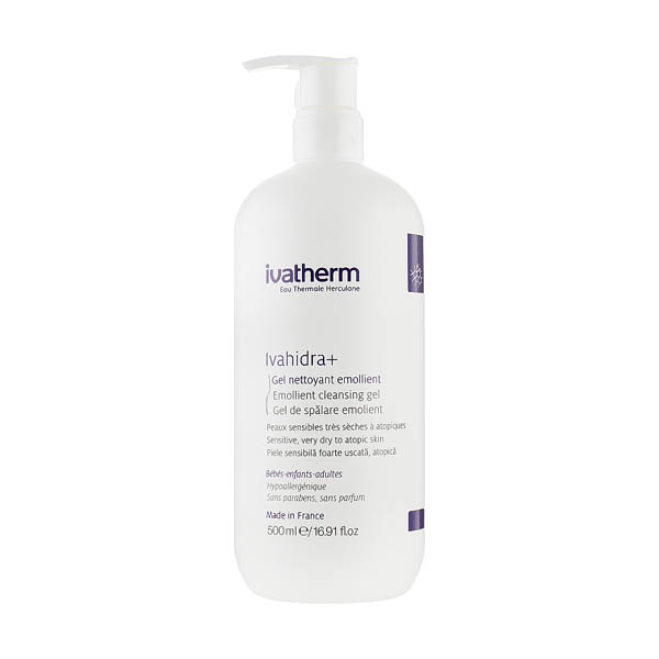 Ivatherm IVAHIDRA + Очищающий гель для чувствительной сухой и атопической кожи 600мл