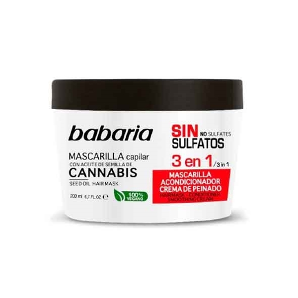 Babaria маска для волосся з олією насіння канабісу 3 в1 200 ml